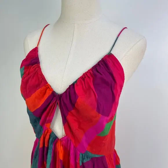 Anthropologie Alani Maxi Cover-Up Red Dress - Picture 2 of 9